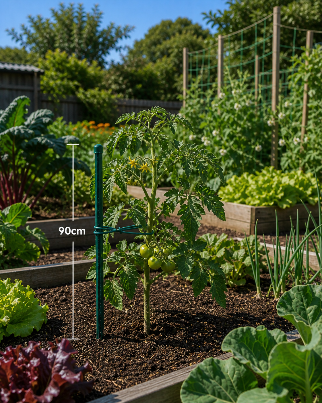 0.9m x 16mm Plastic Coated Steel Garden Stake